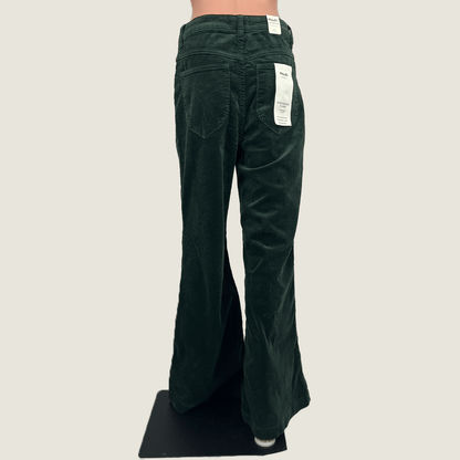 Rollas Green Corduroy Pants Back