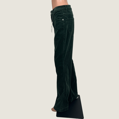 Rollas Green Corduroy Pants Side