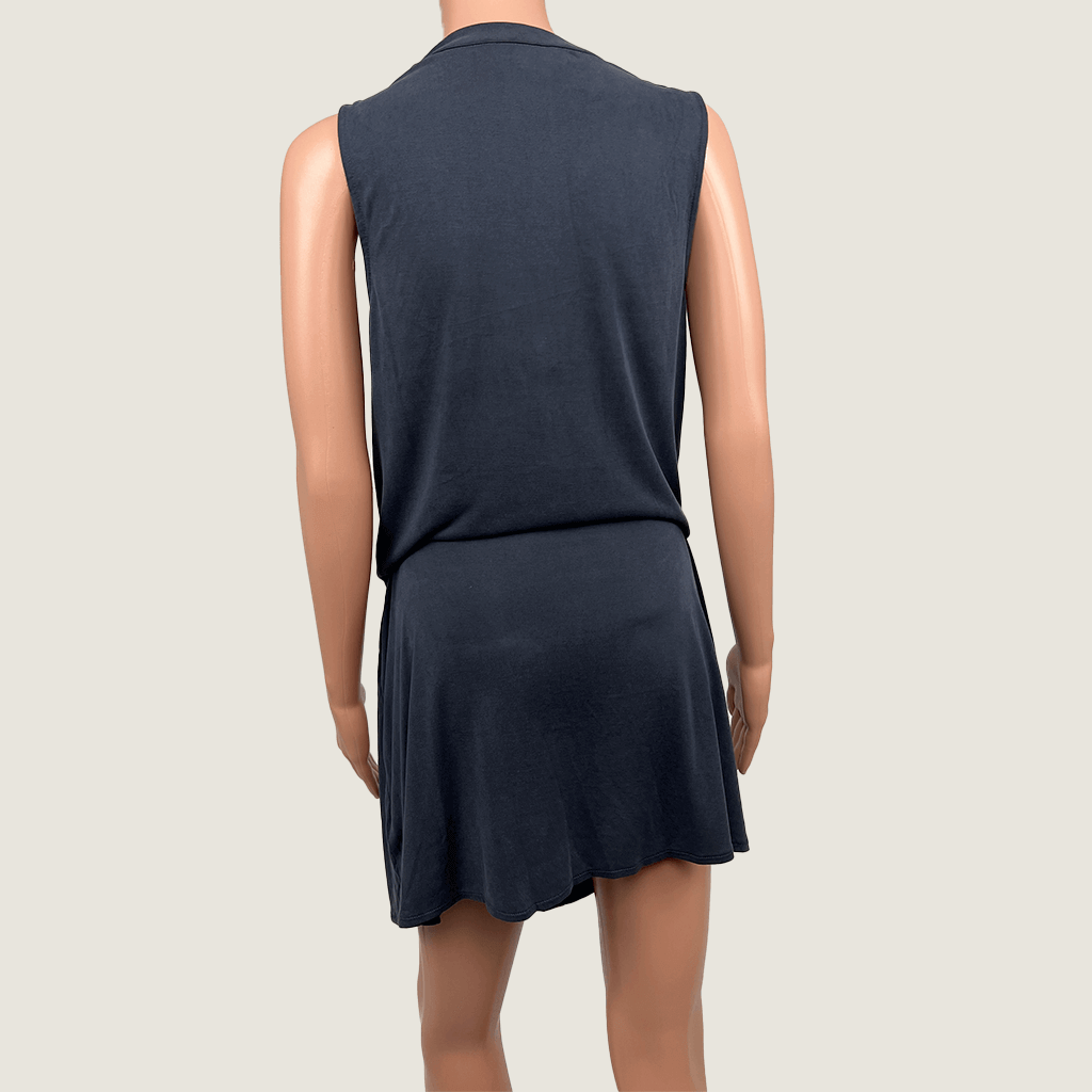 Saba Sleeveless Drape Dress Back