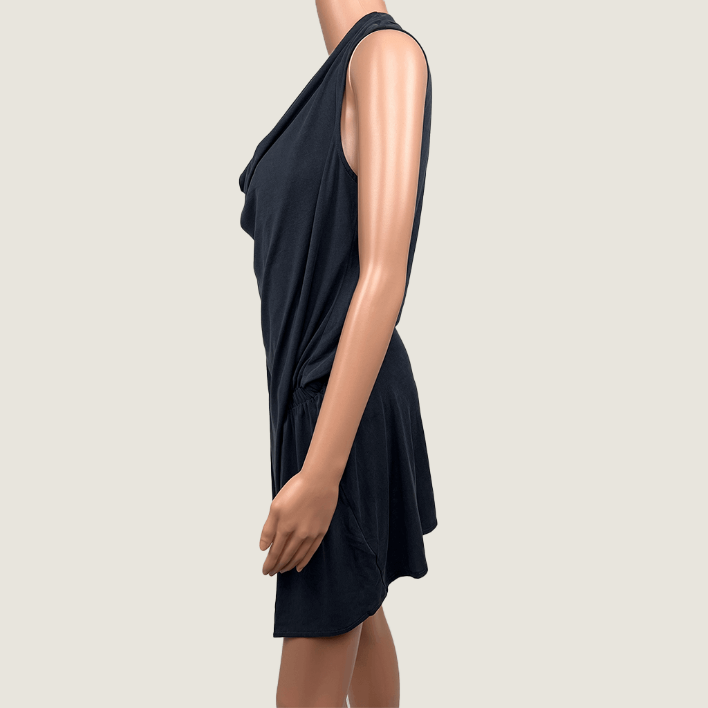 Saba Sleeveless Drape Dress Side