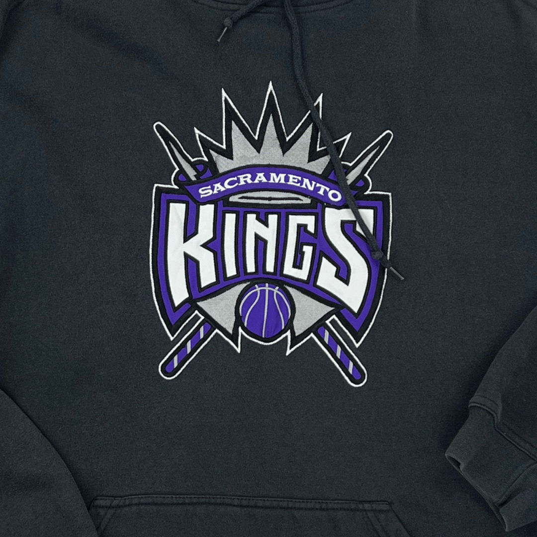 Logo detail view of the Sacramento Kings Hoodie