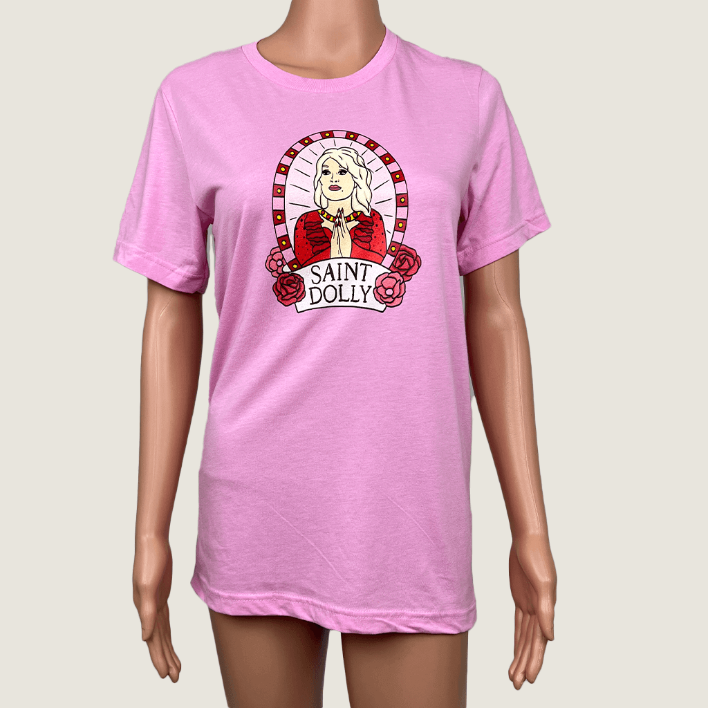 Saint Dolly Pink T-Shirt Front