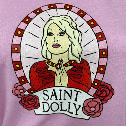Saint Dolly Pink T-Shirt Detail