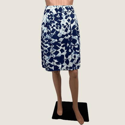 Savannah Linen Midi Skirt Front