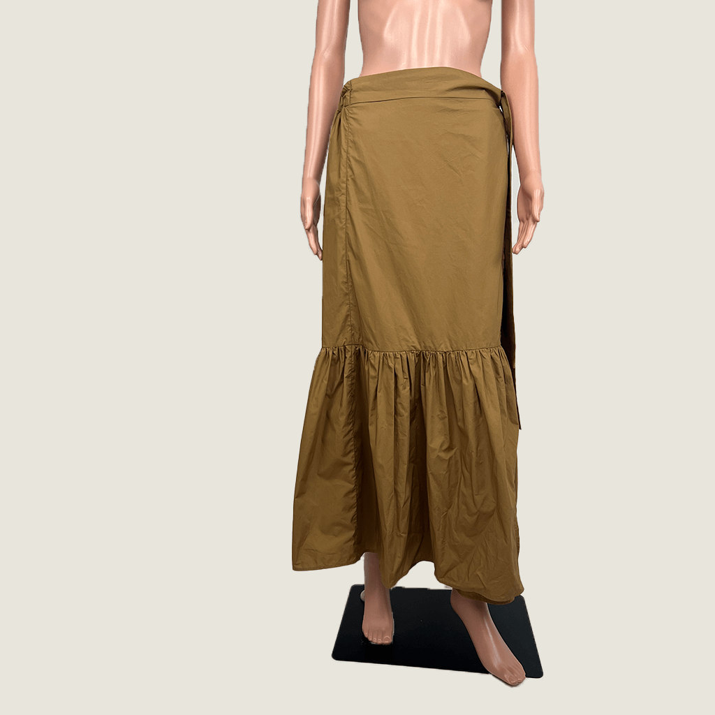 Seed Poplin Wrap Maxi Front