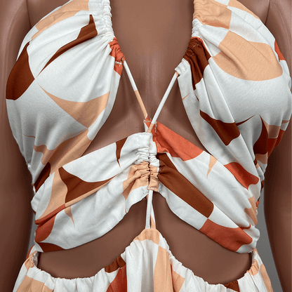 Seven Wonders Kiaan Halter Maxi Dress Front Detail