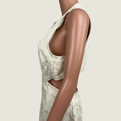 Shona Joy Monica Panelled Cut Out Midi Dress Side Detail