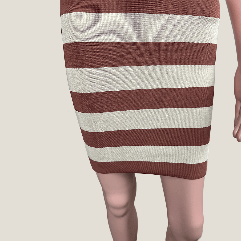 Shona Joy Racerback Mini Dress Skirt detail