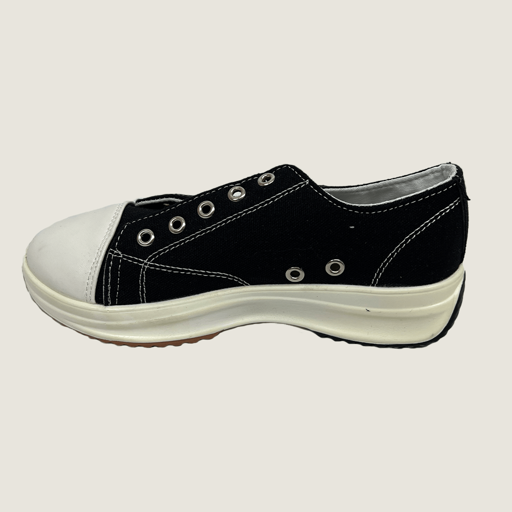 Women's Casual Sneaker Black Side