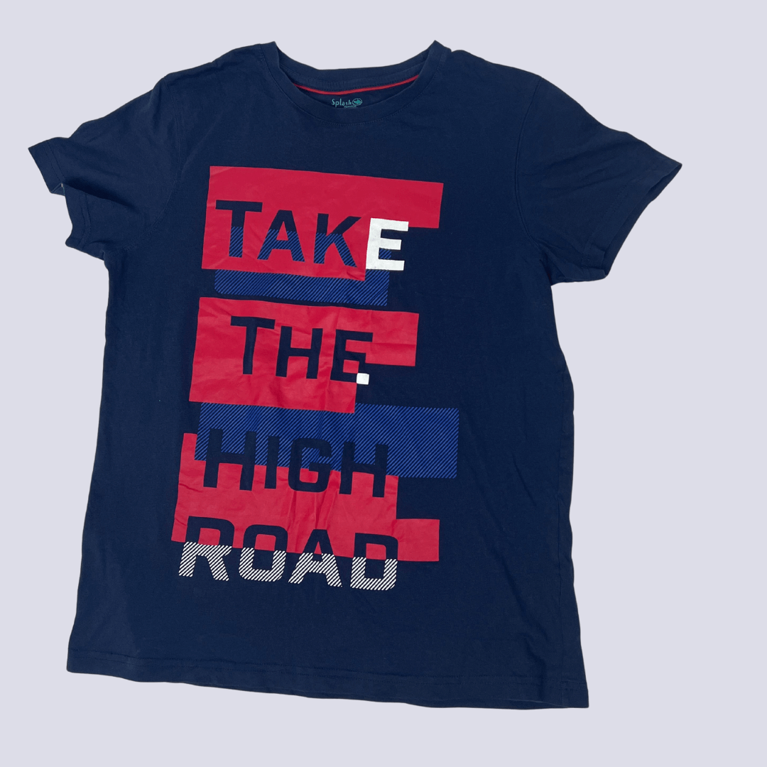 Front view of the Splash Basics t-shirt