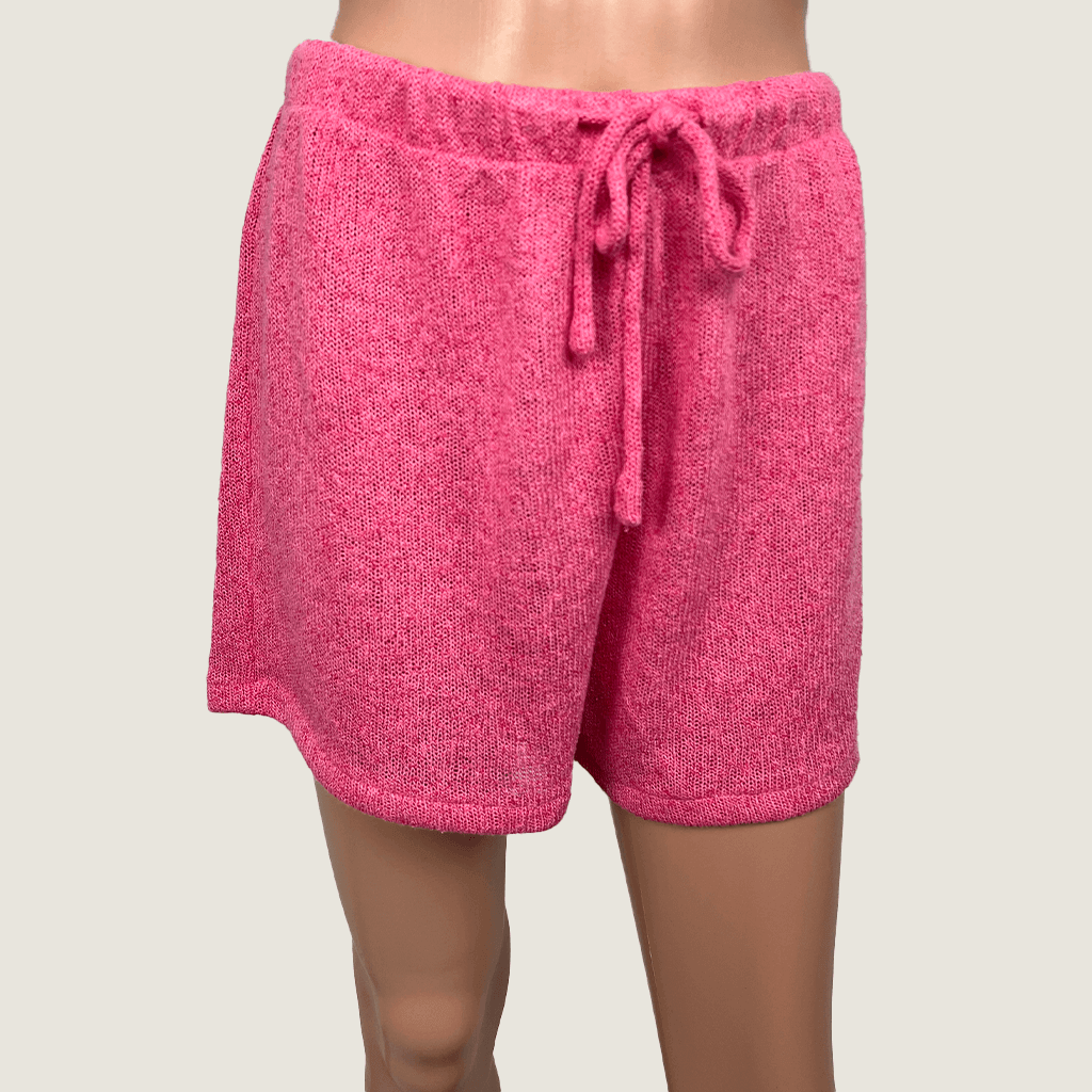 Sportsgirl Pink Knit Short Front Detail