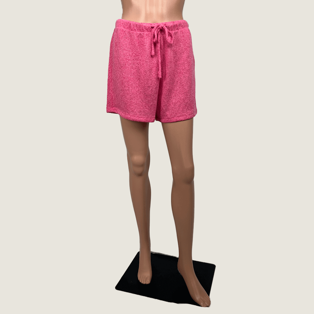 Sportsgirl Pink Knit Shorts Front