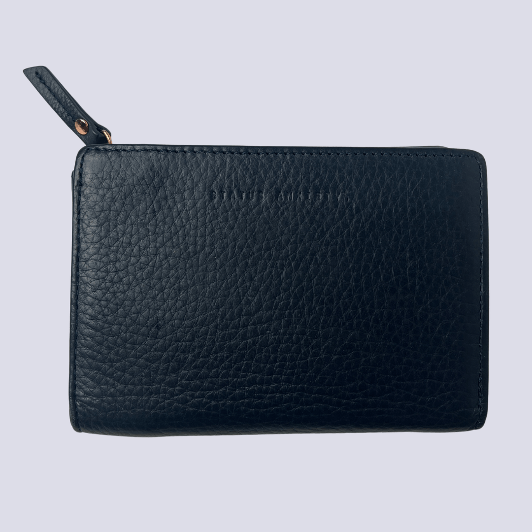 Front view of the Status Anxiety Wallet