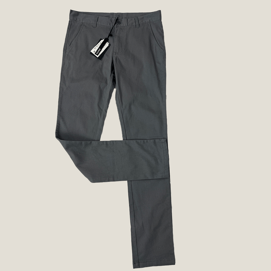 Stray Mens Grey Trouser Front Bent Leg