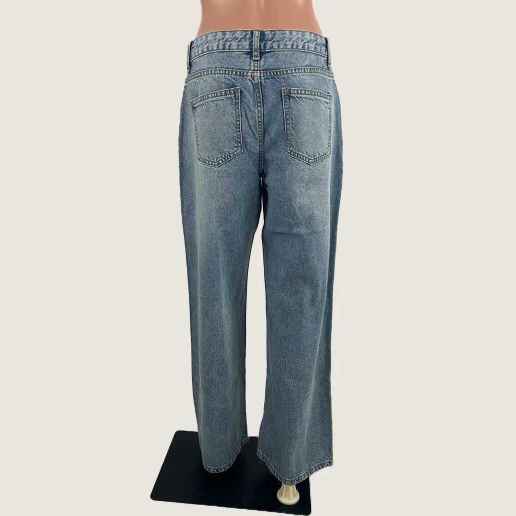 Back View of the Supre Low Ride Baggy Jeans