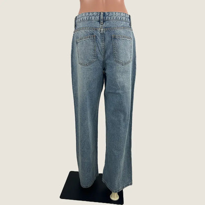 Back View of the Supre Low Ride Baggy Jeans