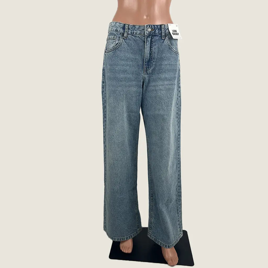 Front View of the Supre Low Ride Baggy Jeans