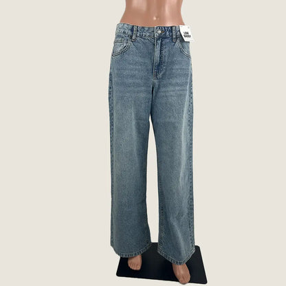 Front View of the Supre Low Ride Baggy Jeans