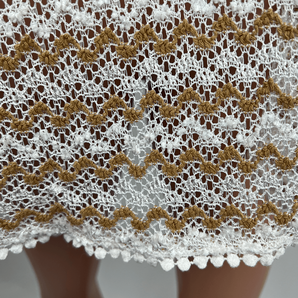 Suzannegrae Lace Sleeveless Tank Fabric Detail