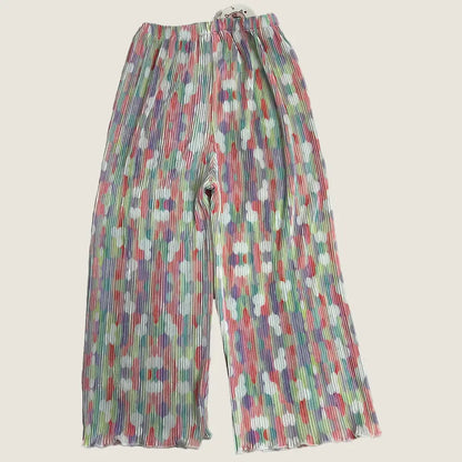 Back View of the Sweet & Baba Girls Pastel Pleated Pant