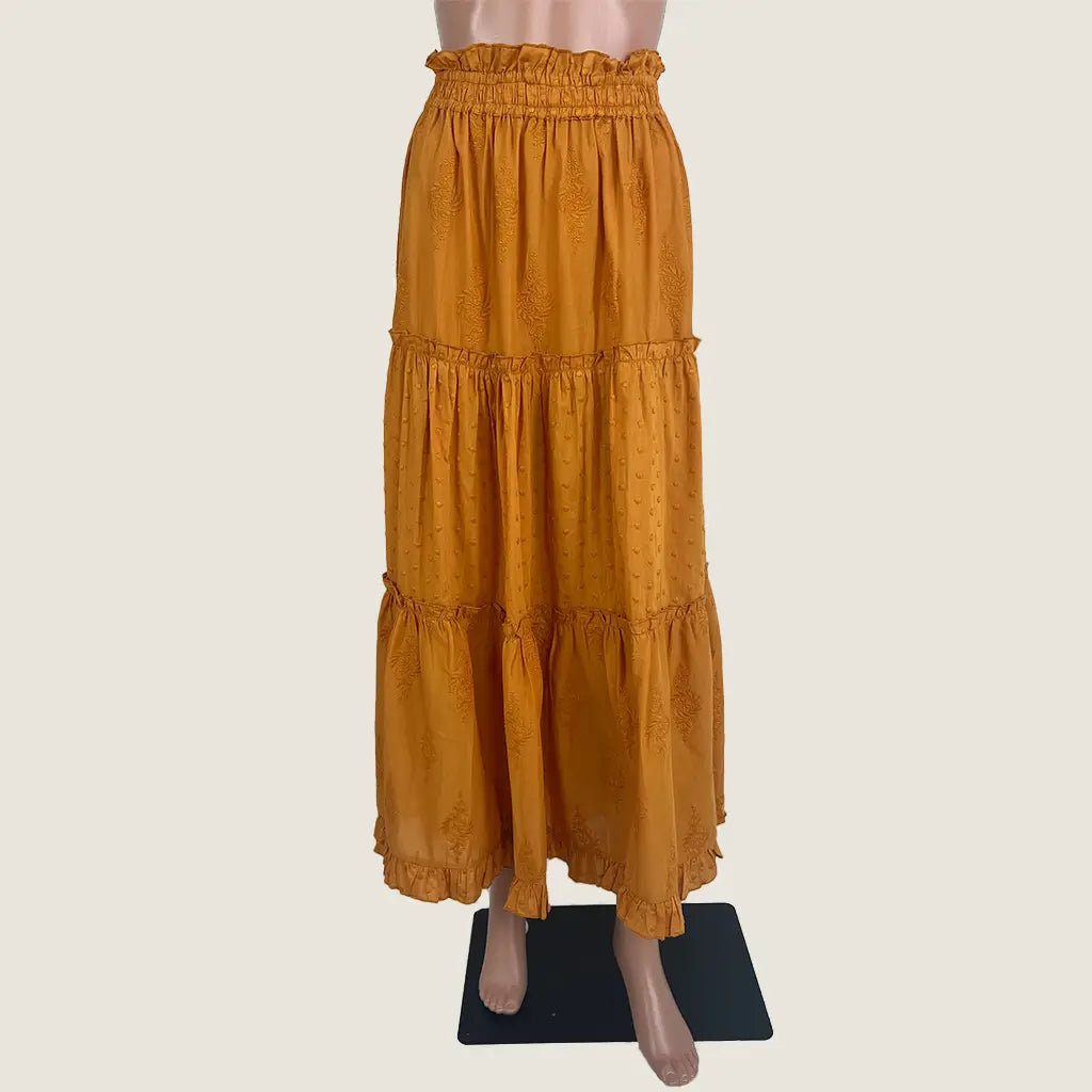 Front View of the Talisman Mantra Maxi Skirt