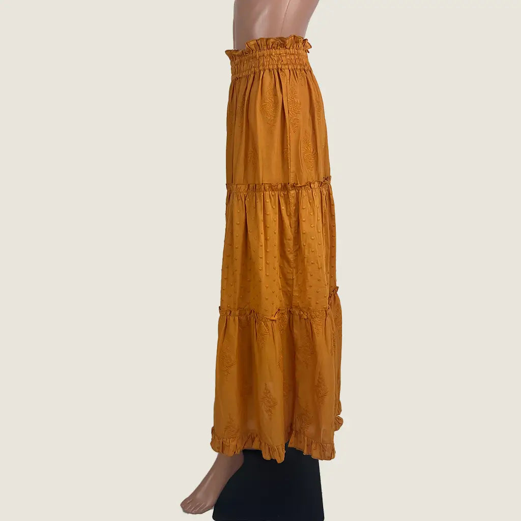 Side View of the Talisman Mantra Maxi Skirt