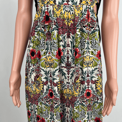 Top Shop Floral Midi Dress Print Detail