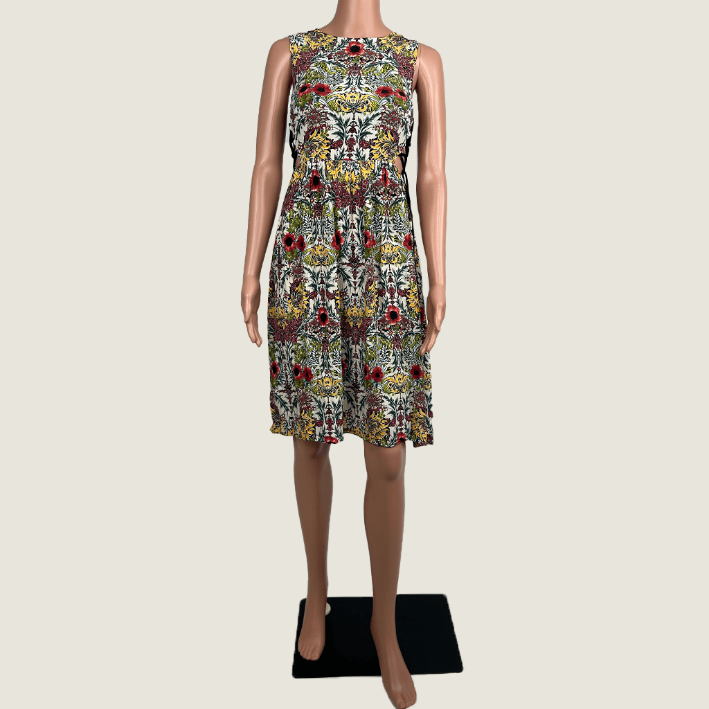 Top Shop Floral Midi Dress Front