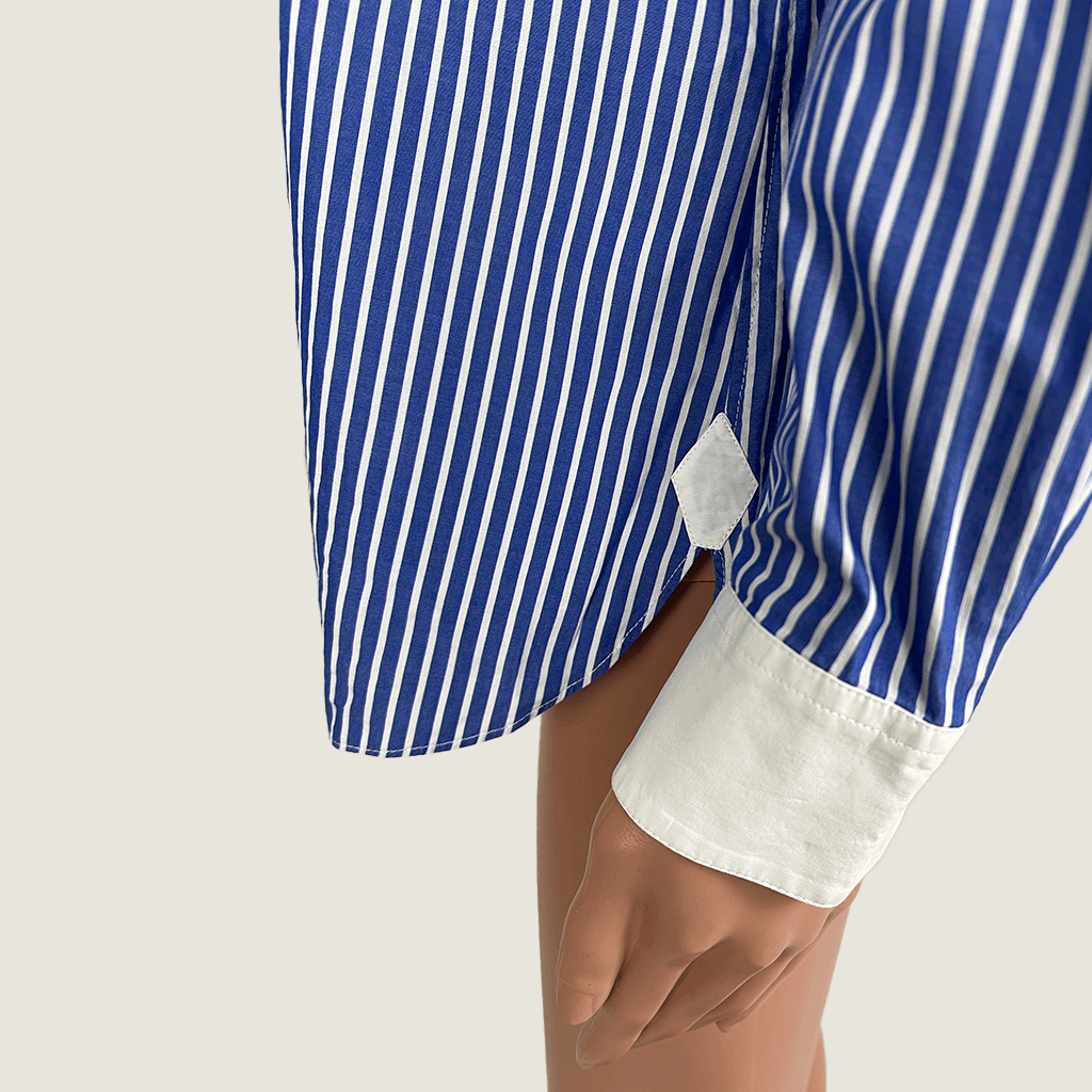 Cuff detail of the Tory Burch Women's Striped Shirt