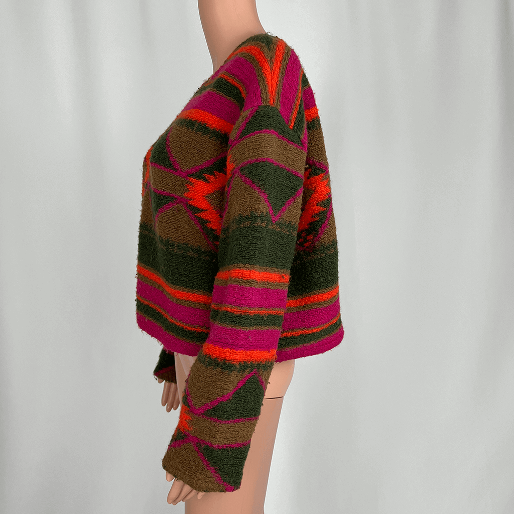 Side view of the Zara Women's Knit Crop Jumper