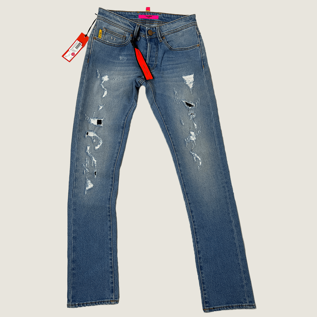 Front view of the Tramarossa 2020 Distressed Denim