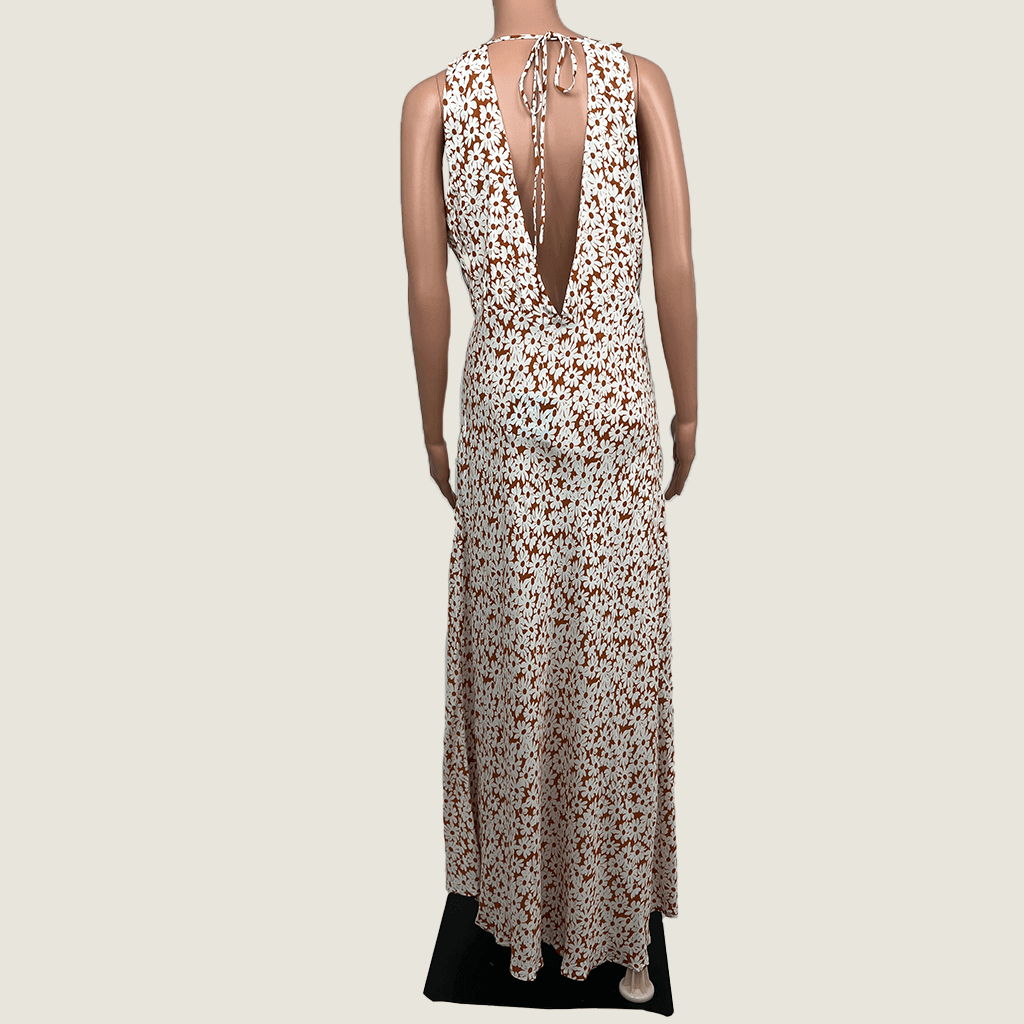 VRG GRL Bias Cut Maxi Dress Back