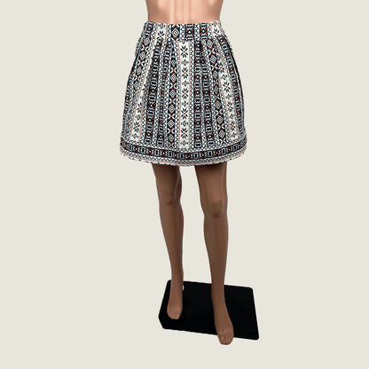 Valleygirl Aztec Print Mini Skirt Front