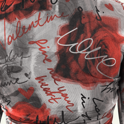 Fabric view of the Valleygirl sheer top