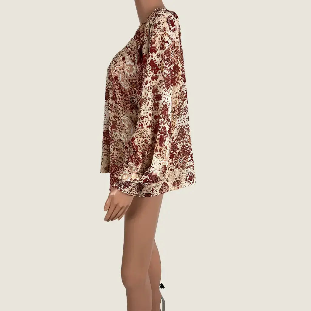 Side View of the Wish The Label | Wanderer Blouse