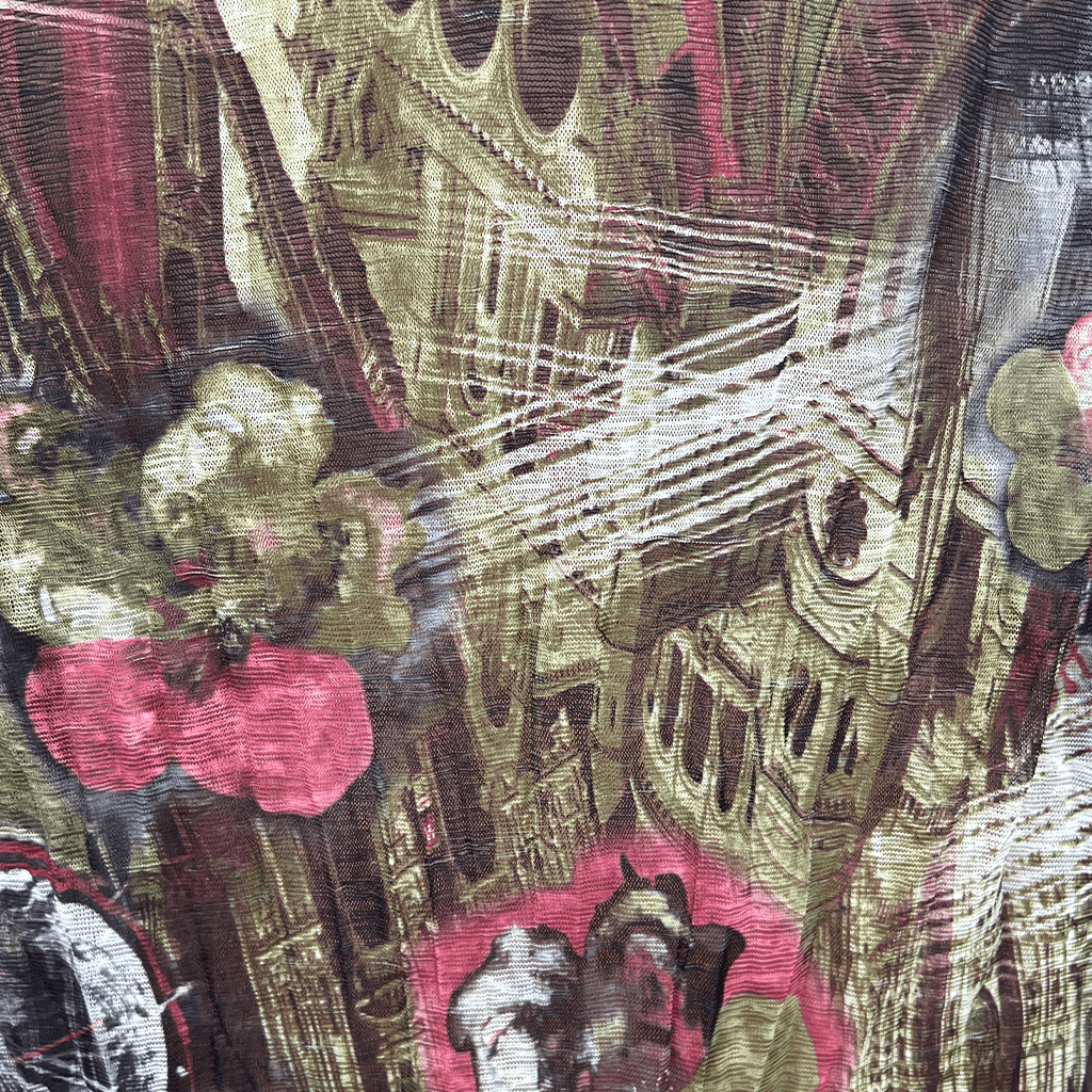 Wishstone Sheer Midi Dress print detail