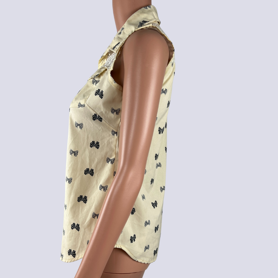 Side view of the Butterfly Short Sleeve Shirt