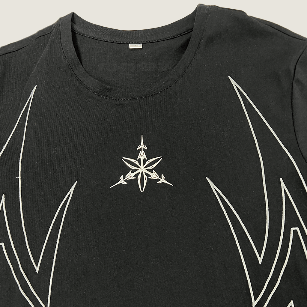 Mens Black Tee with Xera Logo Front Detail