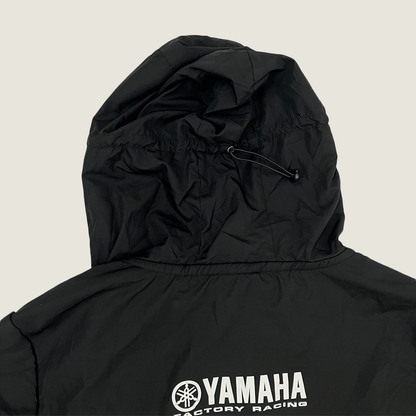 Yamaha VR46 Racing Black Line Zip Up Hoodie Jacket Back