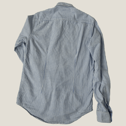 Zara Man Blue Stripped Shirt Back