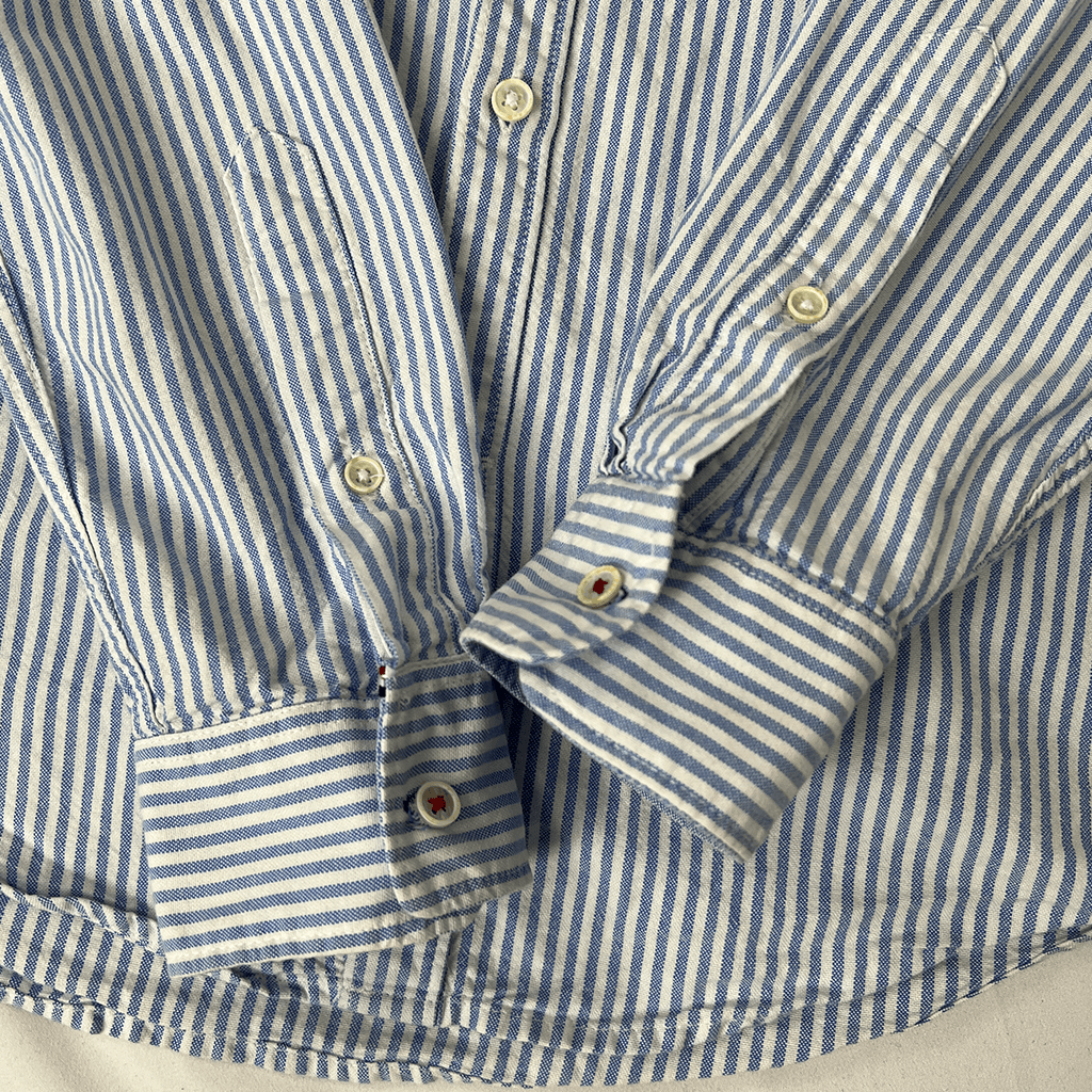 Zara Man Blue Stripped Shirt Cuffs