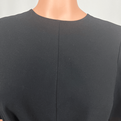 Zara Woman Black Top Collar Detail