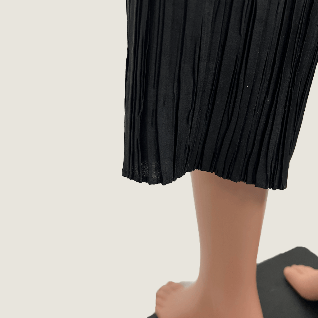 Zimmermann Pleated Fabric Wide Leg Hem Detail