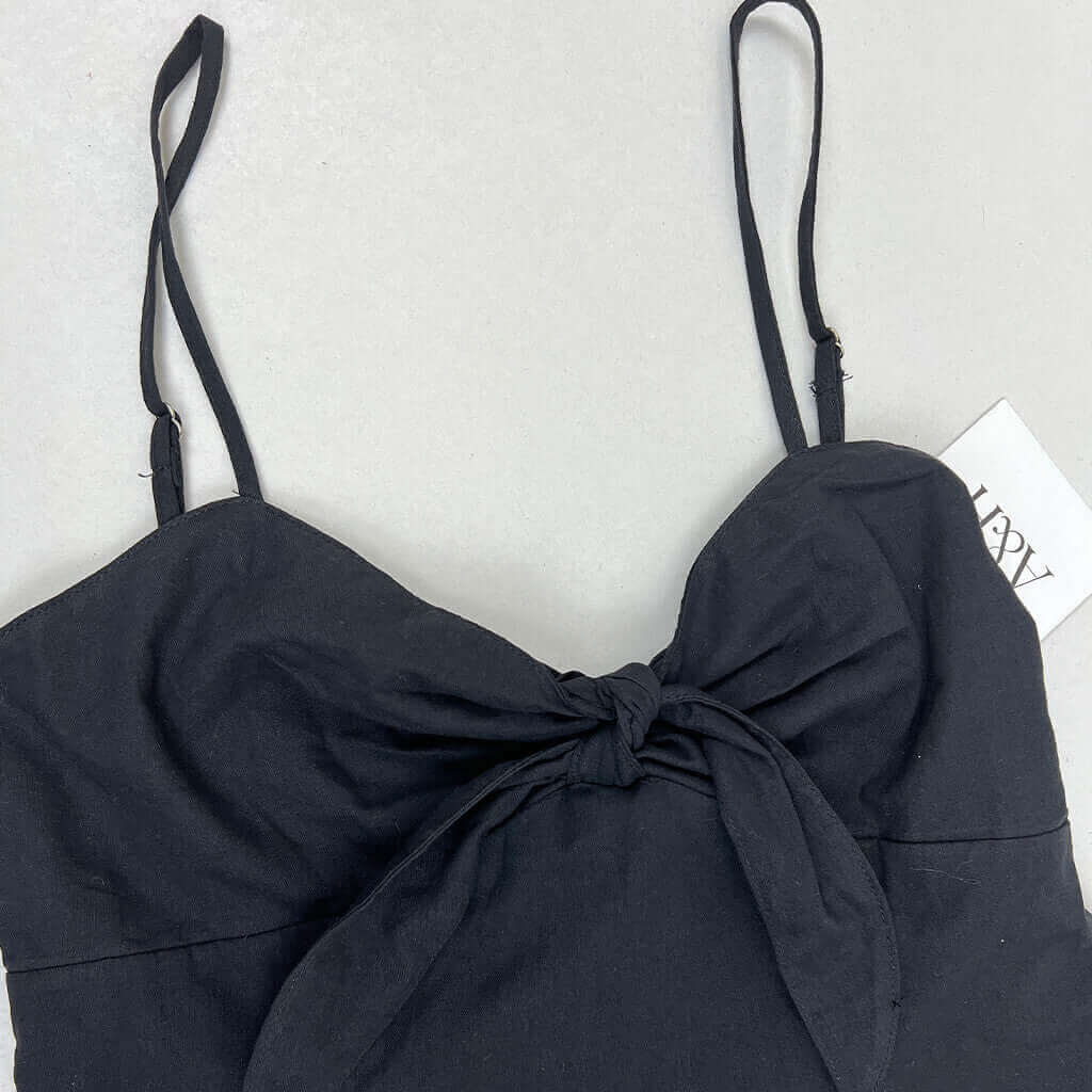 A&H Sleeveless Dress Front Strap Detail
