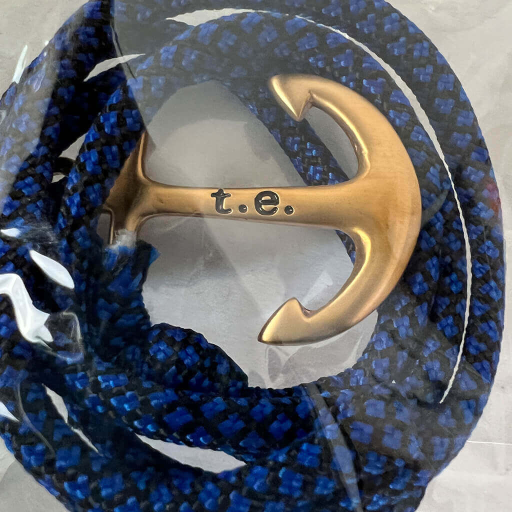 Unisex Rose Gold Anchor Bracelet in Bag