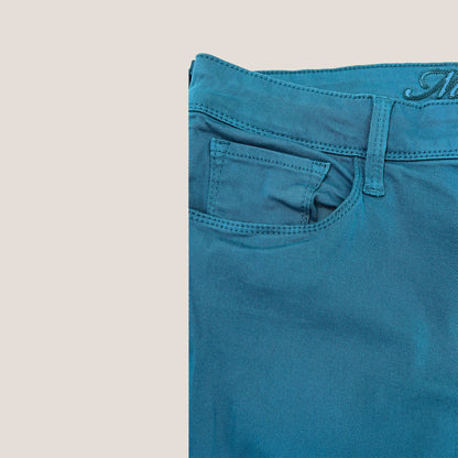 Pocket Detail Alexa Aqua Jeans Mid Rise Skinny Jeans