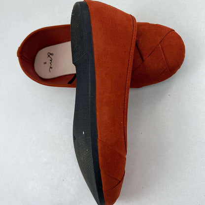 And-me-burnt Red Slip On Side Pair