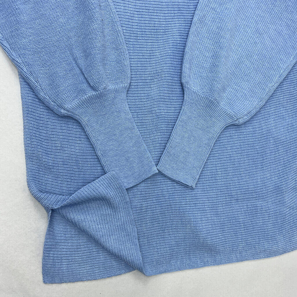 Angel Maternity Baby Blue Knit Jumper Hem Detail