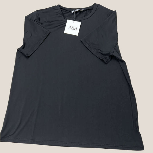 Front Atmos and Here Black T-Shirt
