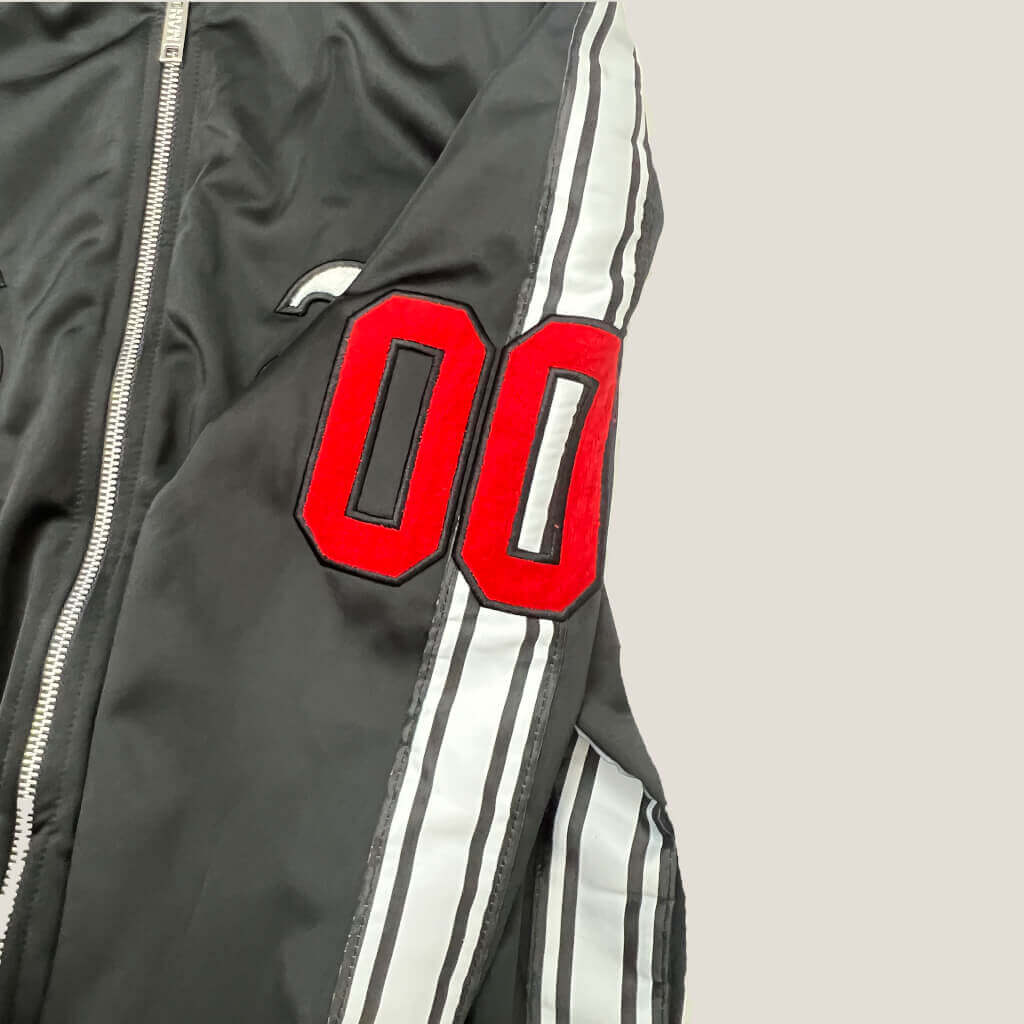 Oversized Mens Graphic Hooded Tracksuit  Sleeve Detail